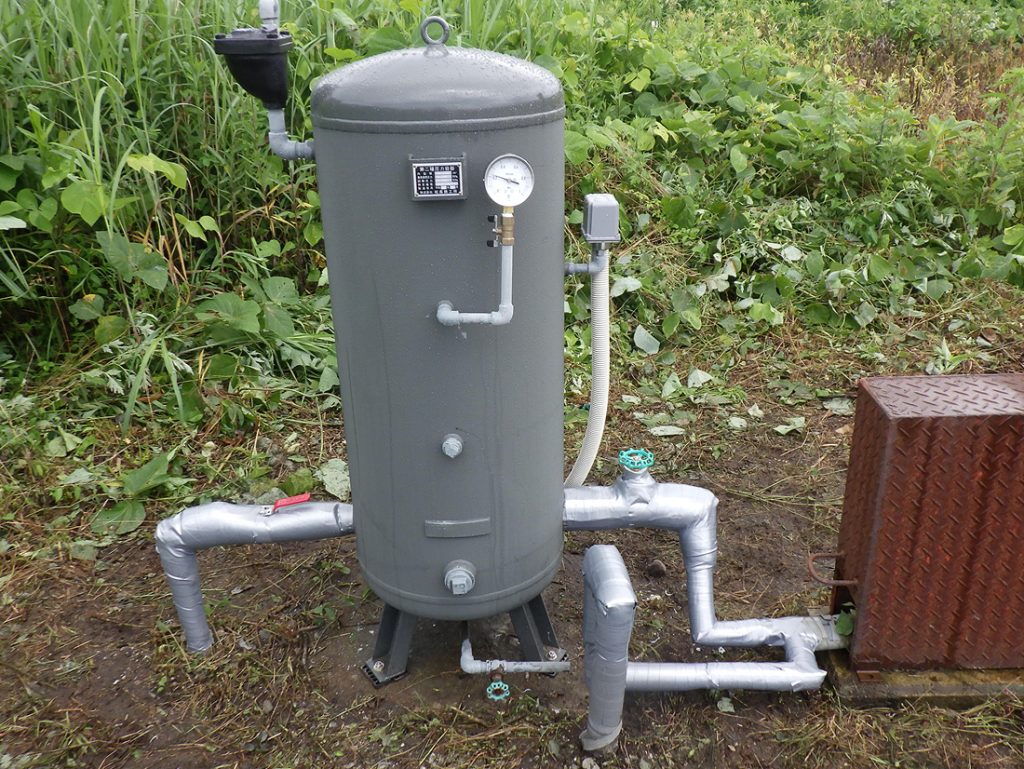 圧力タンク設置